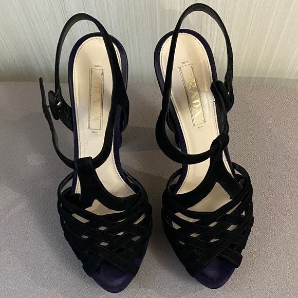 Prada Black and Purple Heels - Picture 2 of 5